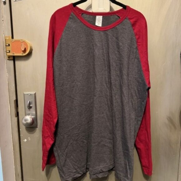 Retro Crew Neck Baseball Shirt, Dynamic Cotton Raglan T Shirt - Picture 3 of 16